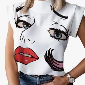 Lip Print Top